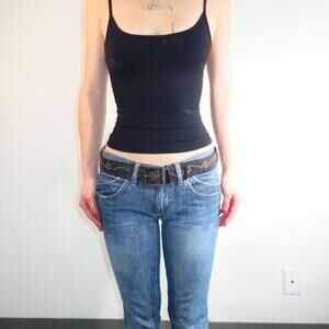 Guess Women's Black and Silver Belt